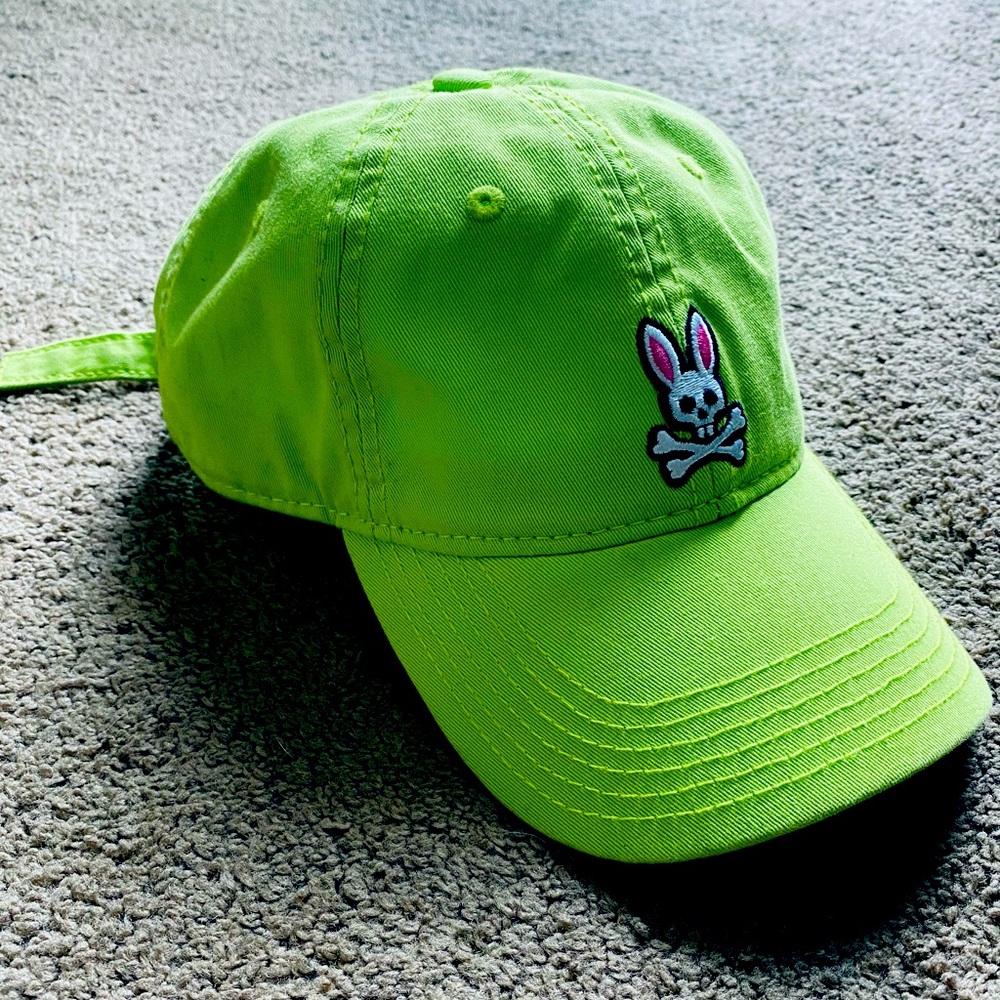 (EUC)- Psycho Bunny Brand Dad Hat GREEN